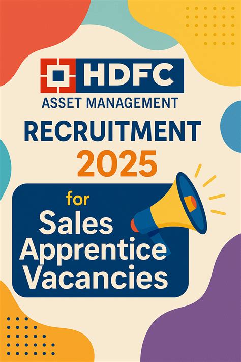 HDFC Asset Management Company Recruitment 2025 for Sales Apprentice ...
