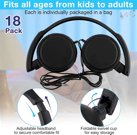 Buy Yunsailing 18 Pack Classroom Headphones Bulk Student Headphones ...