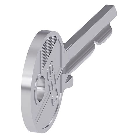 Siemens Key, LSG1 Key Code, Silver 3SU19500FN800AA0 | Zoro