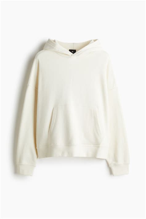 Men’s White Oversized Fit Hoodie | H&M IN