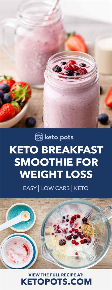 Protein-Packed Keto Breakfast Smoothie for Weight Loss - Keto Pots