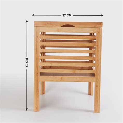 Buy Omnia Bamboo Storage Stool from Home Centre at just INR 4999.0