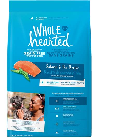 WholeHearted All Life Stages Grain-Free Salmon and Pea Dry Dog Food ...
