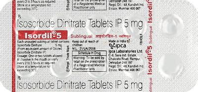 Isordil 5 Tablet: Uses, Side Effects, Price, Dosage & More Info - PharmEasy