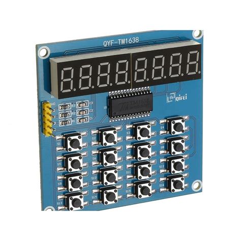 Tm1638 3 Wire Control 8 Bit Common Anode Led Keyboard Scanning And ...