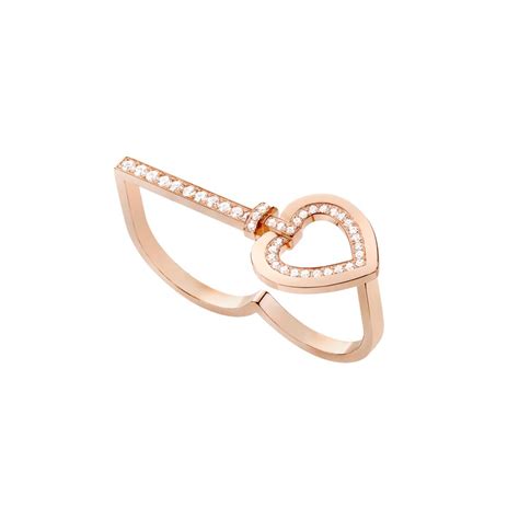 Fred Force 10 18ct Yellow Gold 0.43ct Diamond Double Ring - Ring Size L ...