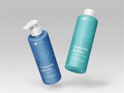 Cosmetic Bottles Mockup (PSD)