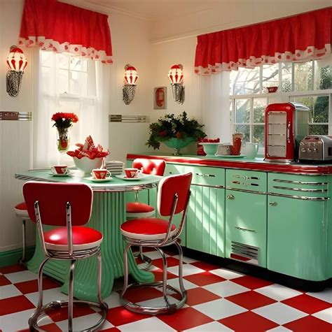 Pin by Laura Buchwald on My Red & Mint Vintage Kitchen | Retro kitchen ...