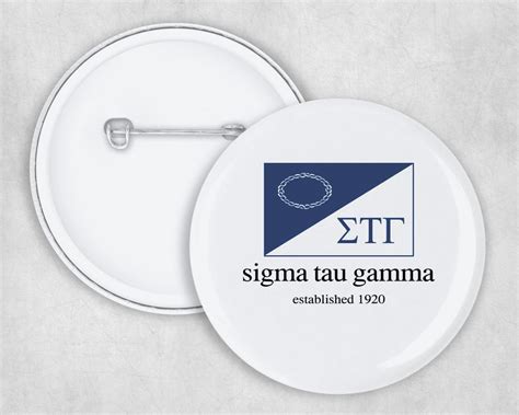 Sigma Tau Gamma Flag Button - Greek Gear