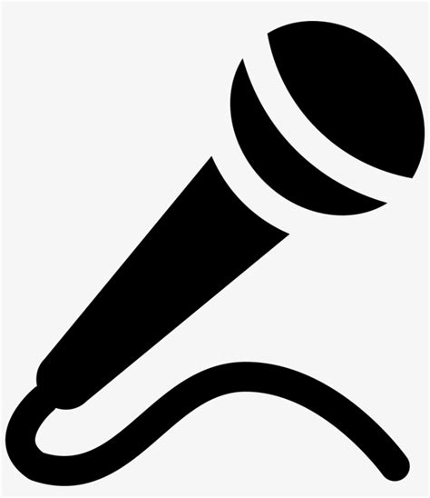 Microphone Comments - Microphone Icon Black And White - Free ...