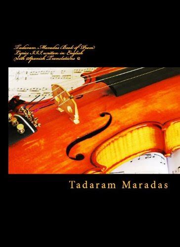 Tadaram Maradas Book of Poem Lyrics III, written in English with ...