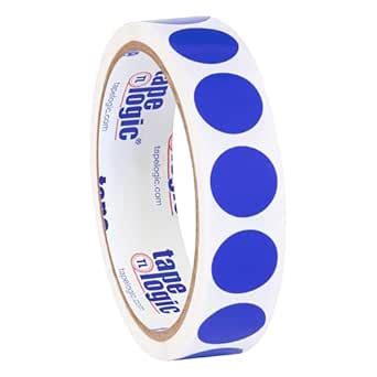 Tape Logic TLDL610B 3/4" Inventory Circle Labels, Dark Blue, 1 Roll of ...