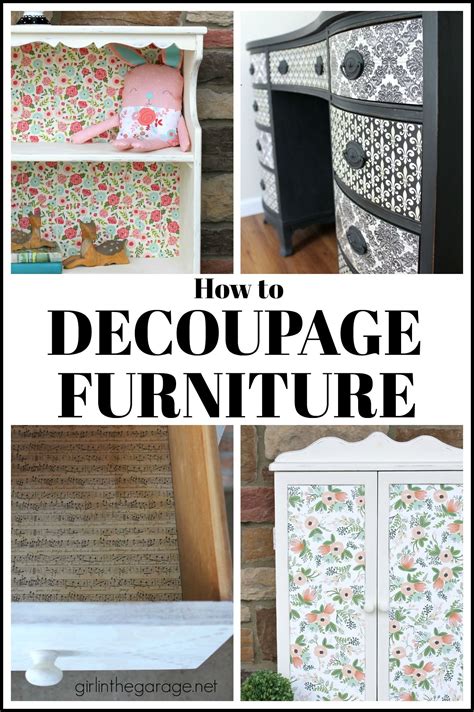 How to decoupage furniture – Artofit