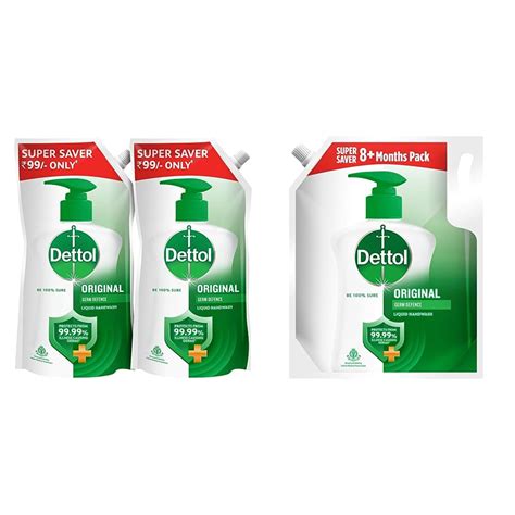Buy Dettol Liquid Handwash Refill - 675ml (Pack of 2) | Germ Defence ...