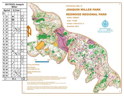 Map Of Joaquin Miller Park