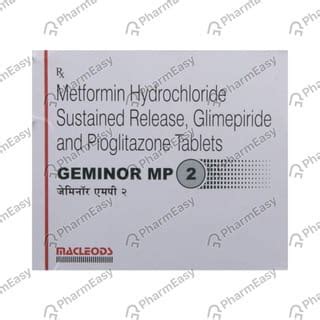 Geminor Mp 2mg Strip Of 10 Tablets: Uses, Side Effects, Price & Dosage ...