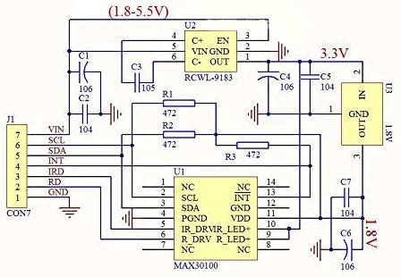 MAX30100 Pulse Oximeter & Heart Rate Sensor Module | I2C Interface