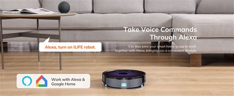 ILIFE V3s Max Robotic Vacuum Cleaner, Powerful Suction, Daily Schedule ...