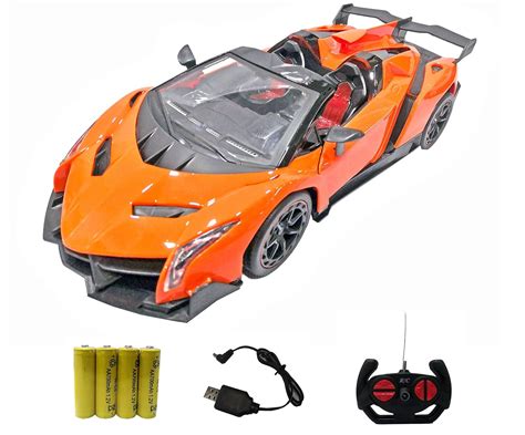 Buy Popsugar Lamborghini Veneno 1:14 Door Opening Car with Rechargeable ...