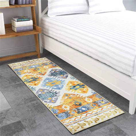 Buy Ishro Home 3D Printed American Bedside Runner Carpet Anti Skid for ...
