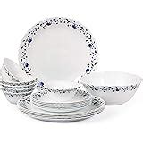 Buy Cello Opalware Imperial Vinea Opalware Dinner Set, 33 Pieces, White ...