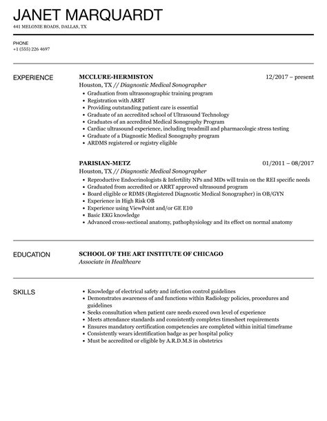 Diagnostic Medical Sonographer Job Titles at Mercedes Jackson blog