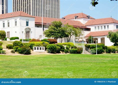 Beverly Hills High School, LA Stock Photo - Image of high, fame: 19863516