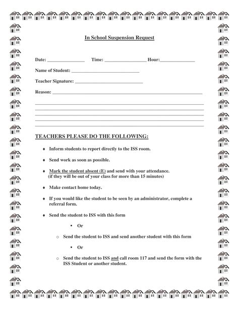 In School Suspension Classroom