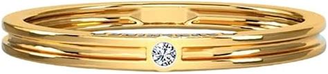CaratLane 14 KT Yellow Gold SUNSHINE Diamond Band for Women : Amazon.in ...