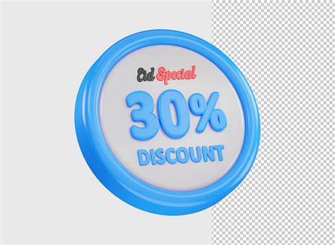 30 Percent Discount Offer Icon 3d Render Graphic by crop3dbusiness ...