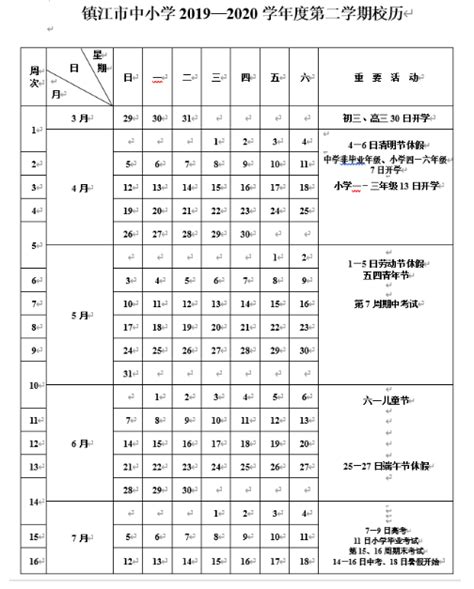 2020年镇江中小学校历公布 暑假放假时间安排_初三网