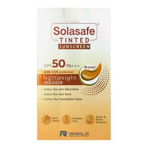 Solasafe Tinted Bronze Sunscreen SPF 50 40gm – Dermatics.in