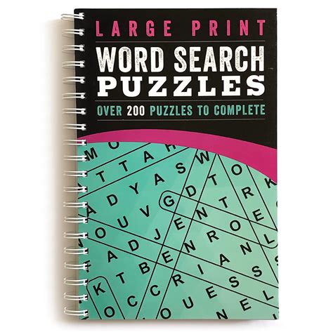Large Print Word Search Puzzles Teal: More Than 200 Puzzles to Complete ...