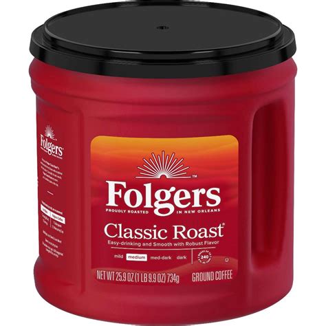 Bulk Folgers Ground Coffee - Classic, 25.9 oz | Wholesale Coffee Cans