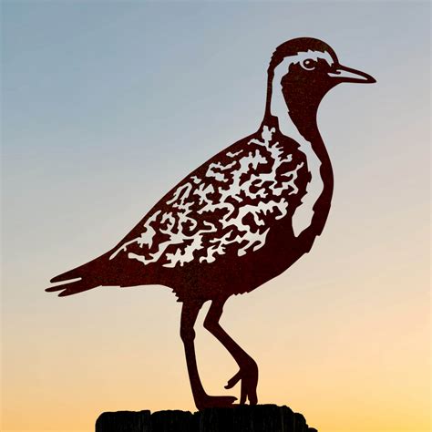 Metalbird fågel i cortenstål - hejle