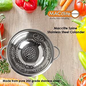 Buy SPINE Stainless Steel Colander Strainer (22cm Diameter) Online at ...