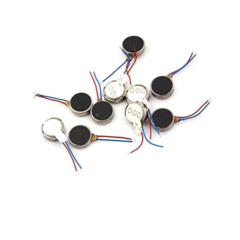 ROBOWAY 10mm Coin Vibration Motor 1V to 6V Micro Round Vibration Motor ...