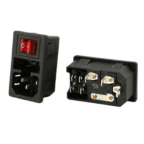 Ac Power Socket - AC Power Inlet Socket with Switch and Fuse ...