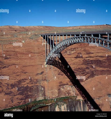 Glen Canyon Dam Bridge, Arizona, Southwest USA Stock Photo - Alamy