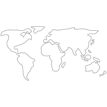 Map Cartoon Outline Image 的图像结果