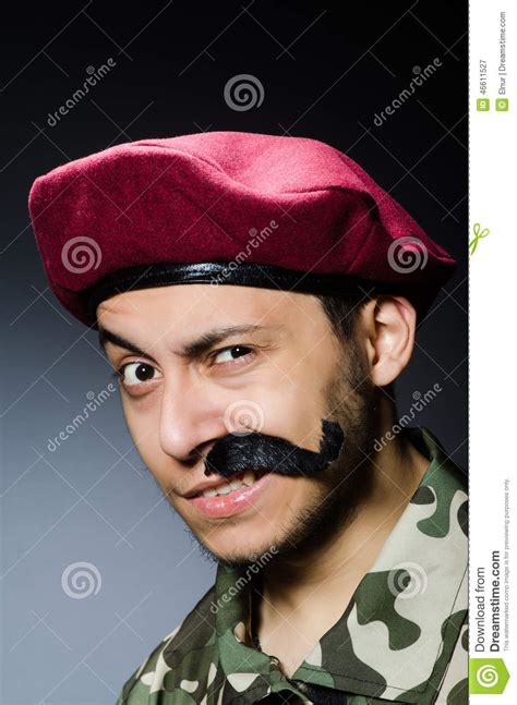 Funny soldier in military stock image. Image of army - 46611527