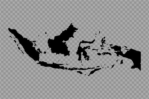 Transparent Background Indonesia Simple map 25844159 Vector Art at Vecteezy