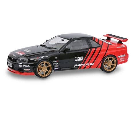 1:18 Nissan R34 GTR schwarz im Maßstab von Solido | www.mimoma.com ...