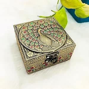 NAVRANG Handicraft Wooden Jewellery Box For Women Vanity Box Jewellery ...