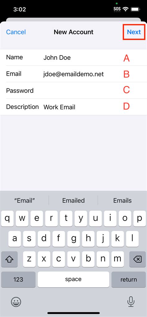 Email Setup iOS 的图像结果