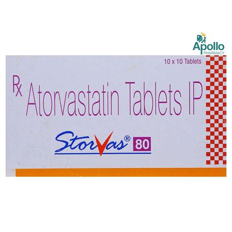 Storvas 80 Tablet 10's Price, Uses, Side Effects, Composition - Apollo ...