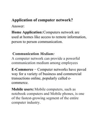Application of Computer Network 的图像结果