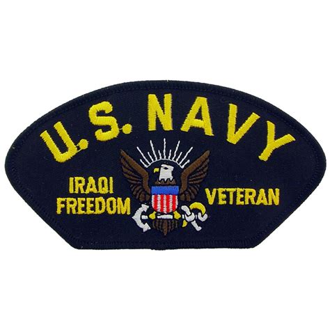 U.S. Navy Iraqi Freedom Hat Patch 2 3/4" x 5 1/4" | Michaels