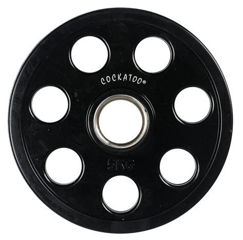 Cockatoo Professional Metal Integrated 7 Hole Olympic Rubber Weight ...