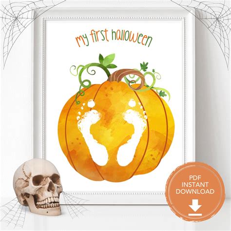 My First Halloween Handprint Craft, Craft for Kids Art, Halloween ...
